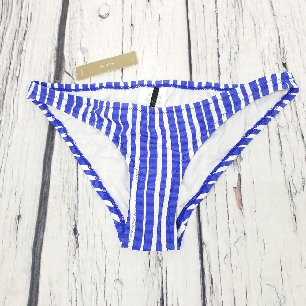 J Crew Stripe Lowrider Bikini Bottom